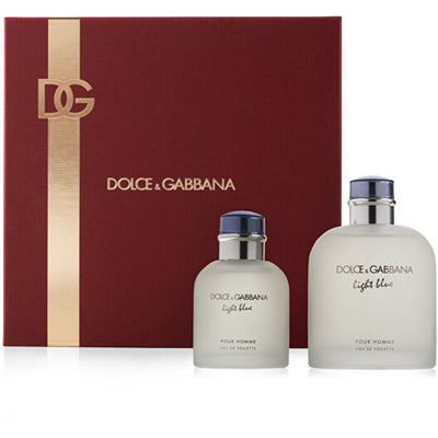 Dolce Gabbana Light Blue Pour Homme Geschenkset EDT 200ml en EDT 200ml