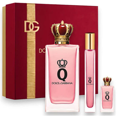 Dolce Gabbana Q by Dolce & Gabbana Gift Set EDP 100 ml, miniatuur EDP 5 ml en miniatuur EDP 10 ml
