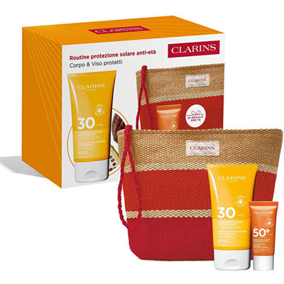 Clarins Anti-Aging Sun Protection Routine Kit - Cadeauset