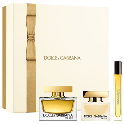 Dolce Gabbana The One Gift Set EDP 75 ml, haarlak 30 ml en miniatuur EDP 10 ml